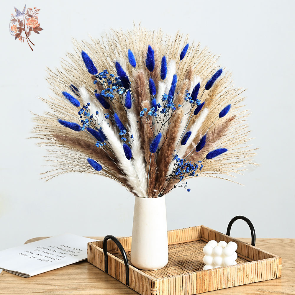 Dried Flower Bulk - 70 الجذعية الأزرق رقيق أرنب ذيل