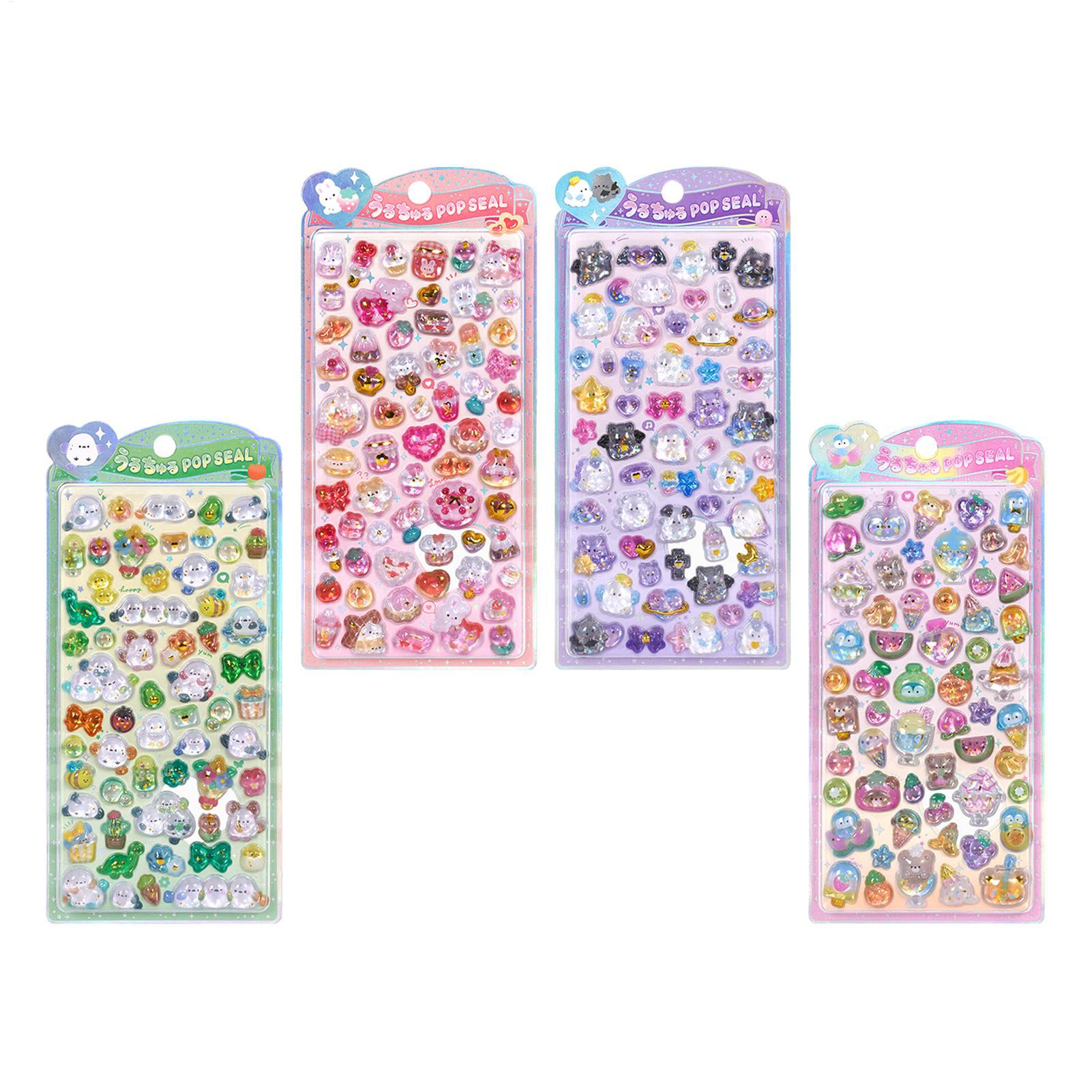 Resin Glitter Pack - لطيف ملصق حزمة 3D بريق ملصقات