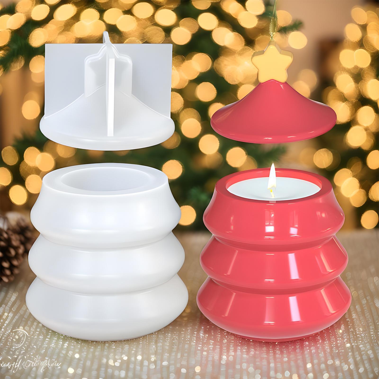 Resin Craft Workshop - قالب جرة شجرة عيد الميلاد DIY