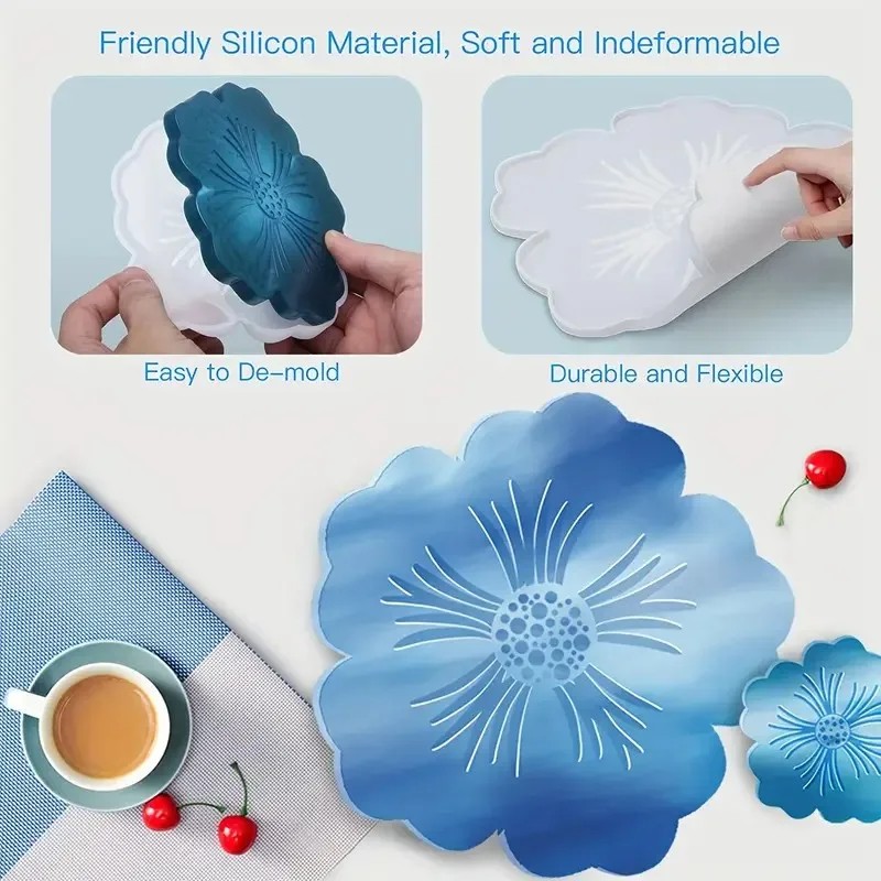 قالب سيليكون على شكل زهرة السا - مراجعة Geode Mold Silicone وسعره