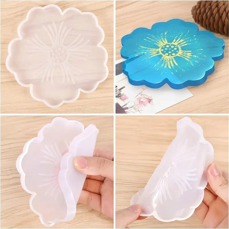 قالب سيليكون على شكل زهرة السا - مراجعة Geode Mold Silicone وسعره