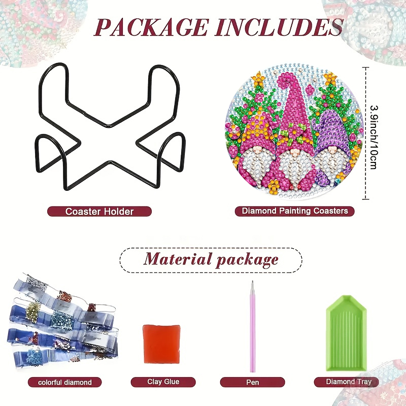 8 قطع/مجموعة قواعد أكواب مطلية - مراجعة Resin Craft Kit وسعره