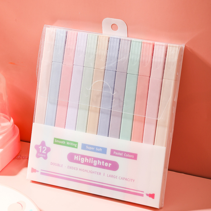 12 قطعة/المجموعة مزدوجة تلميح  - مراجعة Stabilo Marker Boss وسعره