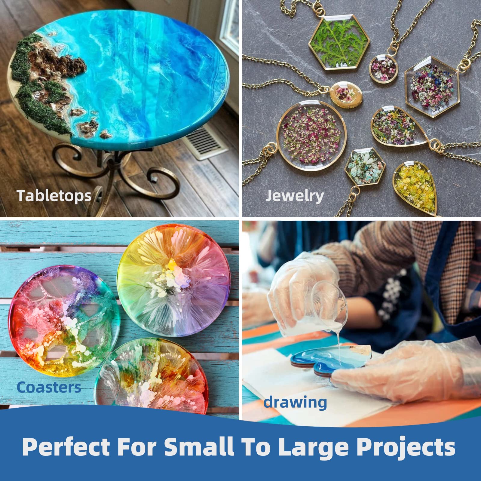 طقم صب الراتنج الإيبوكسي 250 م - مراجعة Resin Jewelry Kit وسعره