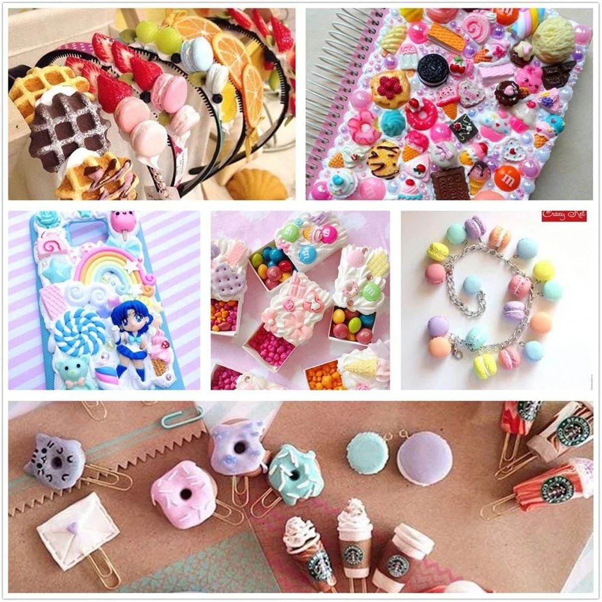 30 قطعة حلوى عشوائية الوحل الس - مراجعة Resin Craft Kit وسعره