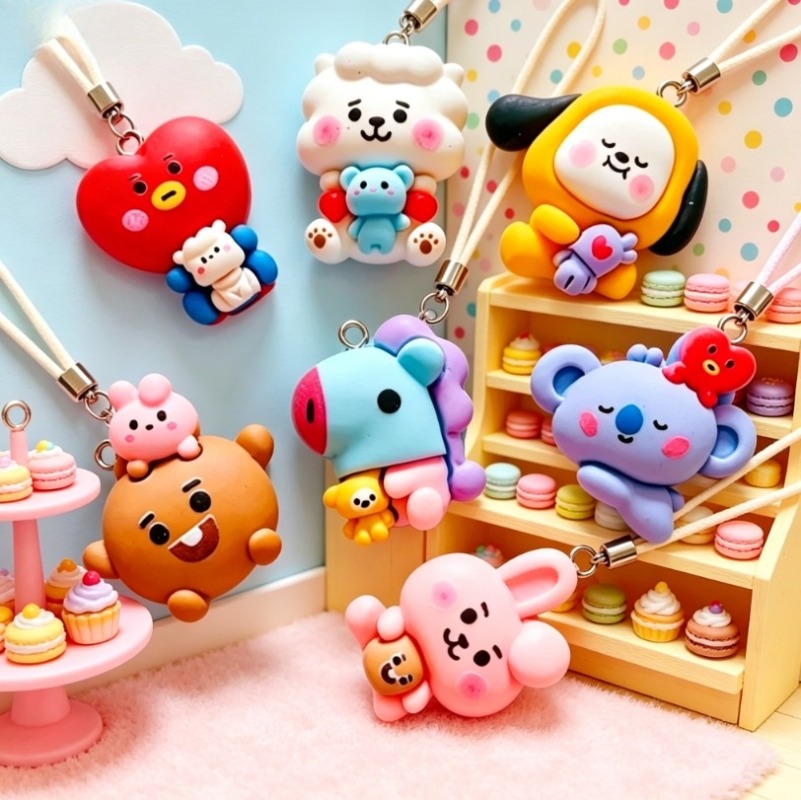 7 قطع من إكسسوارات BT21 الكرتو - مراجعة Crafting Resin وسعره