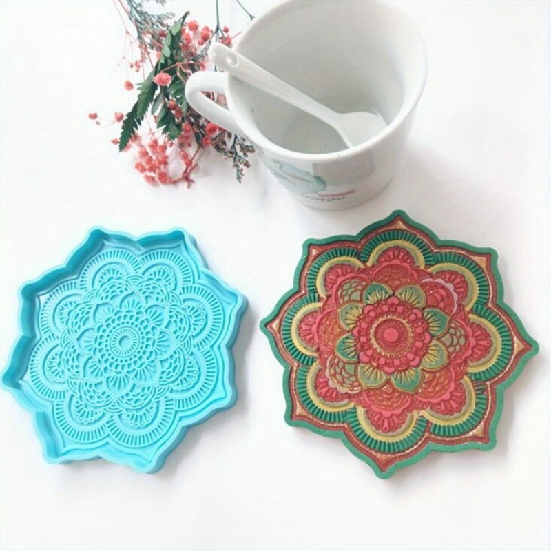 ماندالا كوستر قالب من السيليكو - مراجعة Resin Craft Ideas وسعره