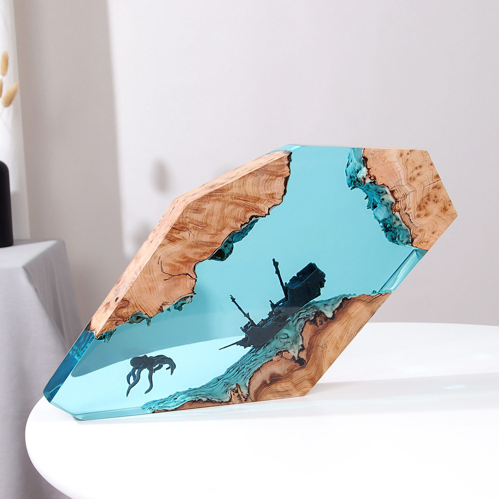 تحفة فنية مكتبية مضيئة مخصصة ب - مراجعة Crafting Resin وسعره